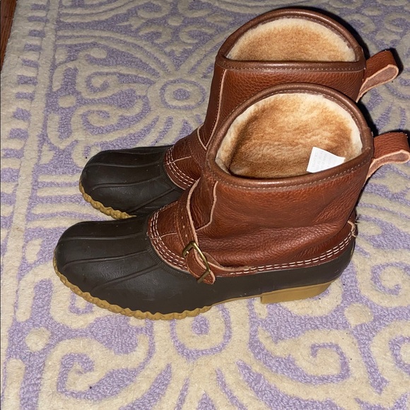 Ll bean Bean boots size 10 fur lined slip on Men’s - Picture 3 of 15